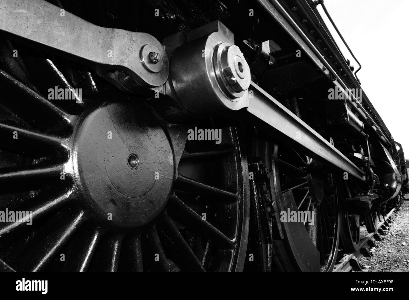 Train à vapeur de fumée de charbon flying scotsman célèbre transport déplacer la roue de pression a l'ancienne trainspotter voyage Banque D'Images