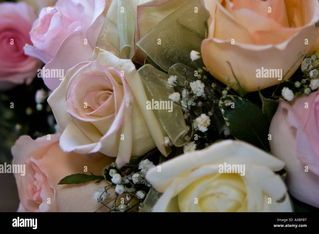 Mariage Bouquet de roses Banque D'Images