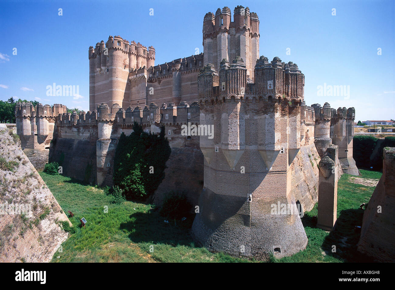 Château de coca, Castille Espagne Banque D'Images