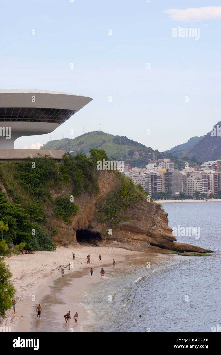 L'art contemporain (Musée de Niteroi, Rio) Banque D'Images
