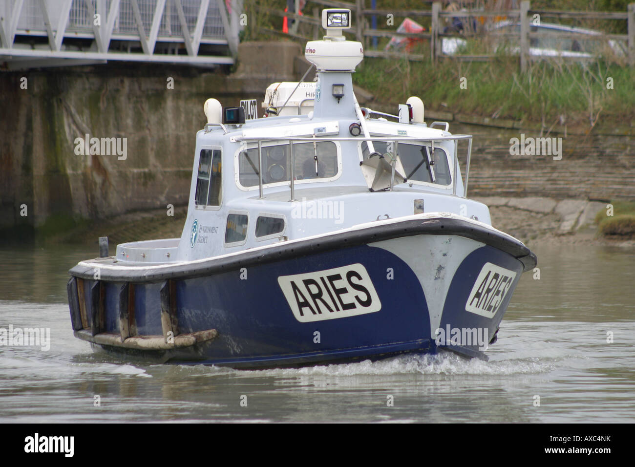 Pilotage pilote bateau de sauvetage des navires de patrouille rivière Rother rye East Sussex England Banque D'Images