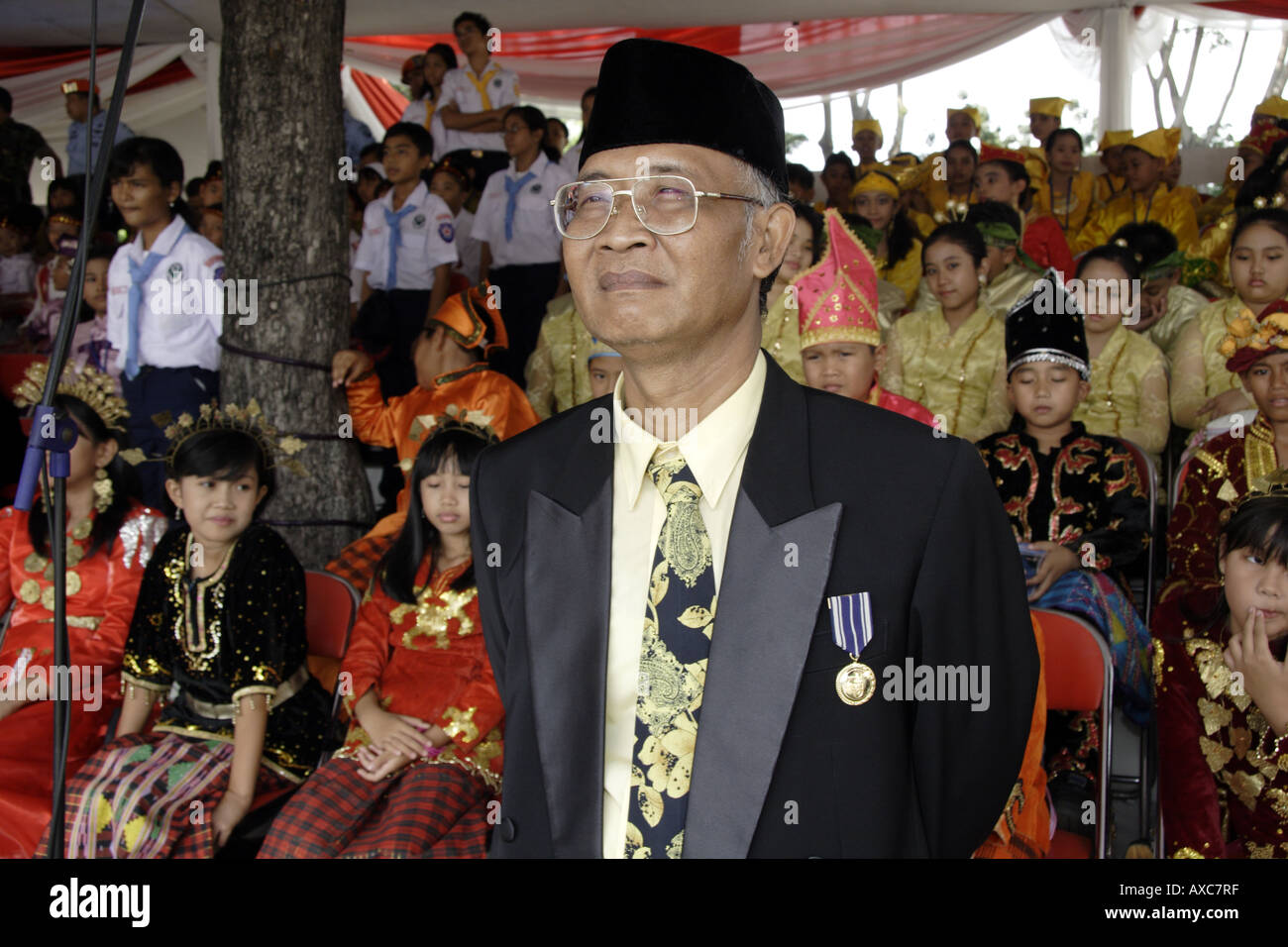 Le costume traditionnel de Jakarta, Indonésie Banque D'Images