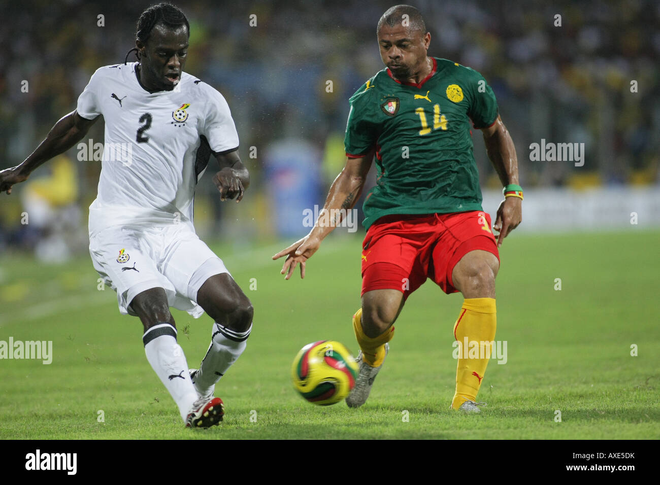 Ghana vs Cameroun, coupe d'Afrique des nations 2008 Banque D'Images