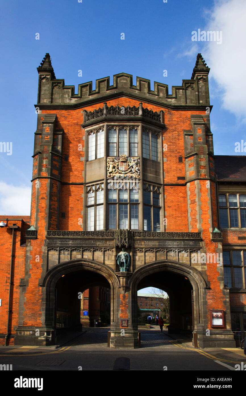 Fine Art Arches du bâtiment de l'Université de Newcastle Newcastle upon Tyne en Angleterre Banque D'Images