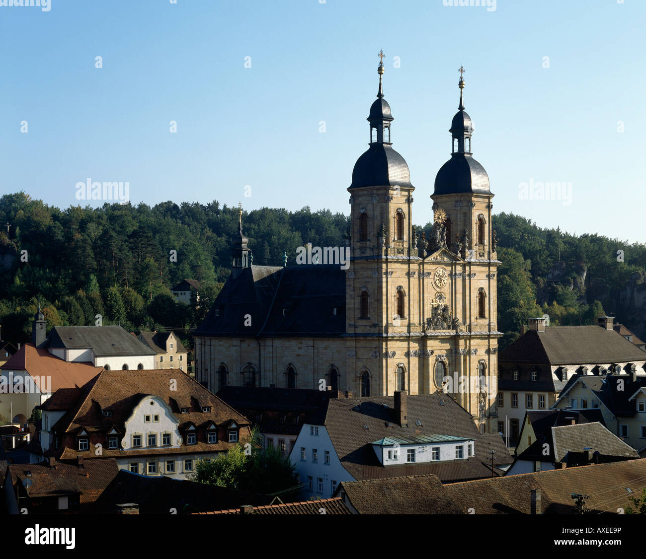 Gößweinstein, Wallfahrtskirche De, Blick von Westen Banque D'Images