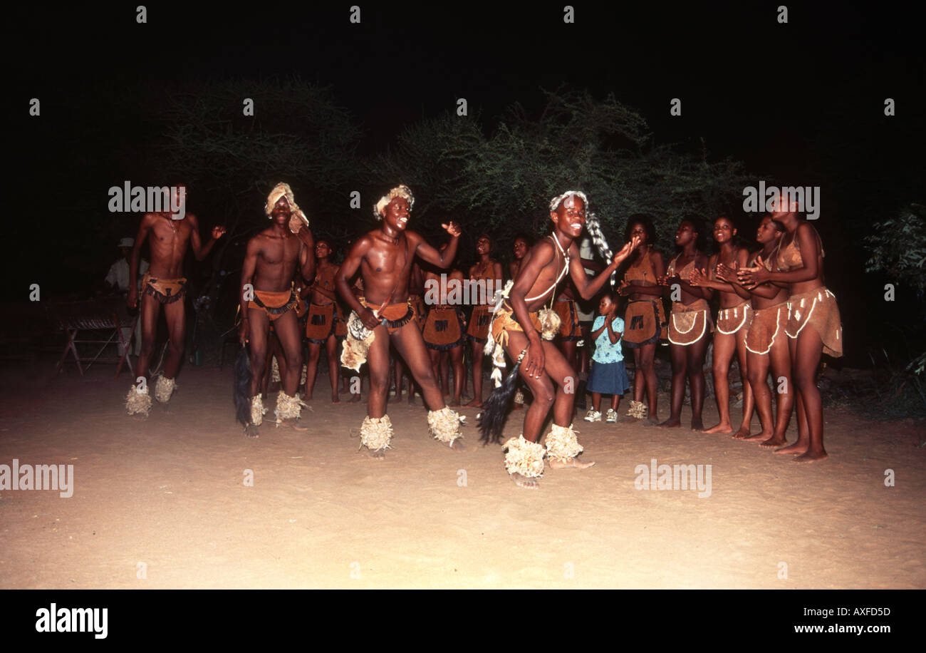 Mokolodi Dancers Banque D'Images