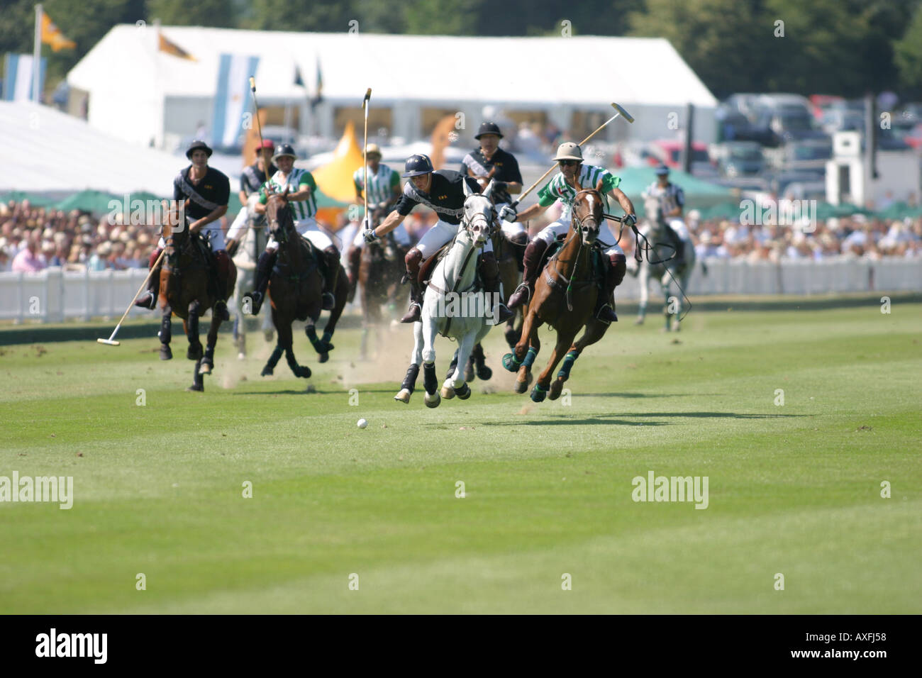 Dernière Veueve Clicquot Polo Gold Cup à Cowdray Polo Club, Dubai gagner contre l'ours noir Juillet 2005 Banque D'Images