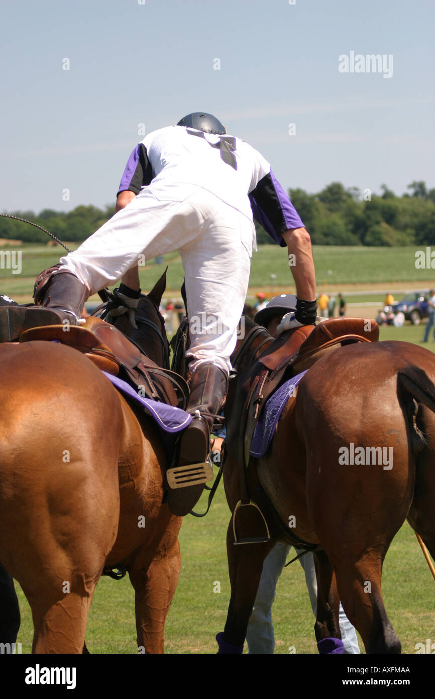 La demi-finale de la Gold Cup Veueve Clicquot Polo à Cowdray Park Polo Club Juillet 2005 Banque D'Images