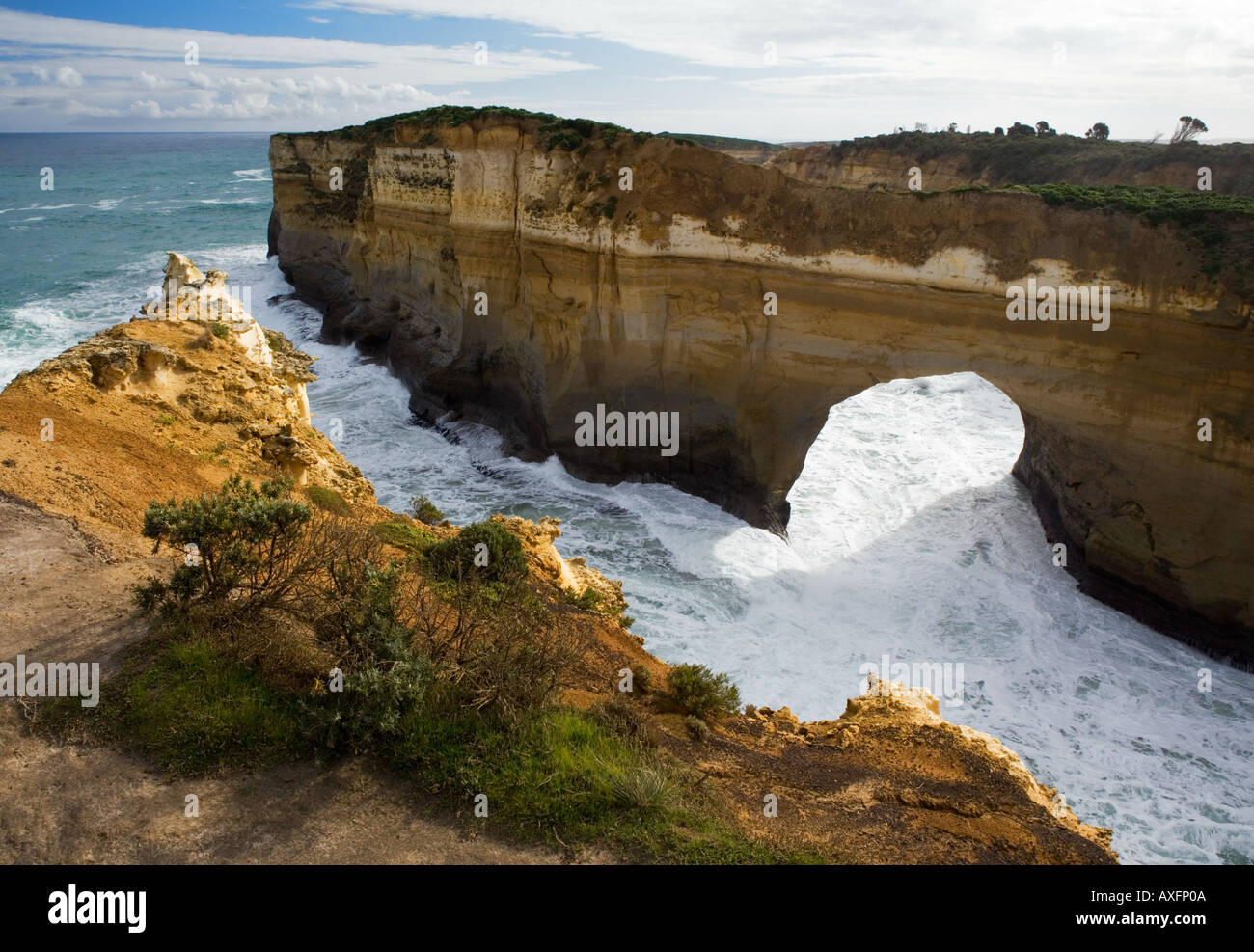 L'arche rocheuse Great Ocean Road en Australie du Sud Banque D'Images
