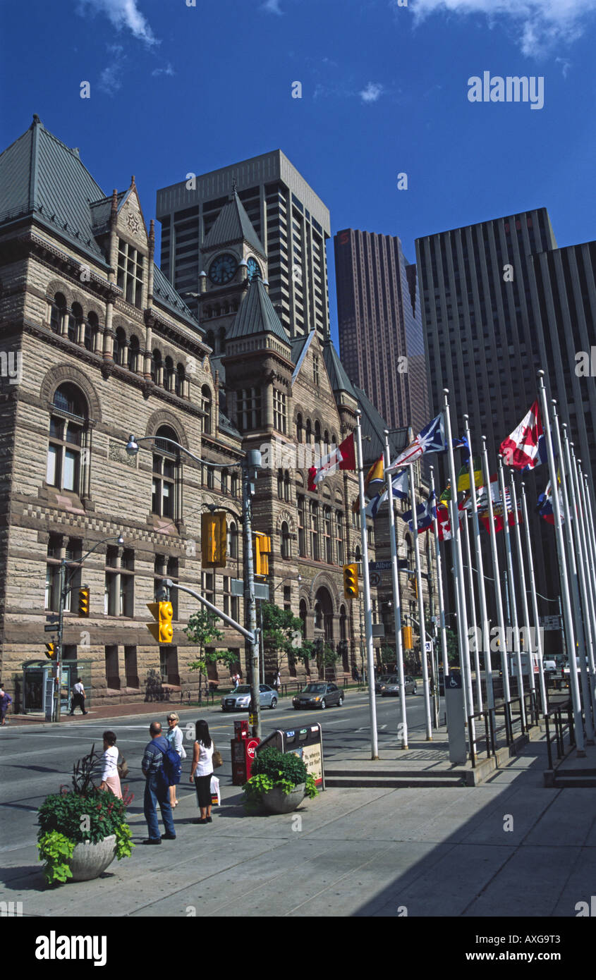 L'ancien hôtel de ville de Toronto, Ontario Banque D'Images