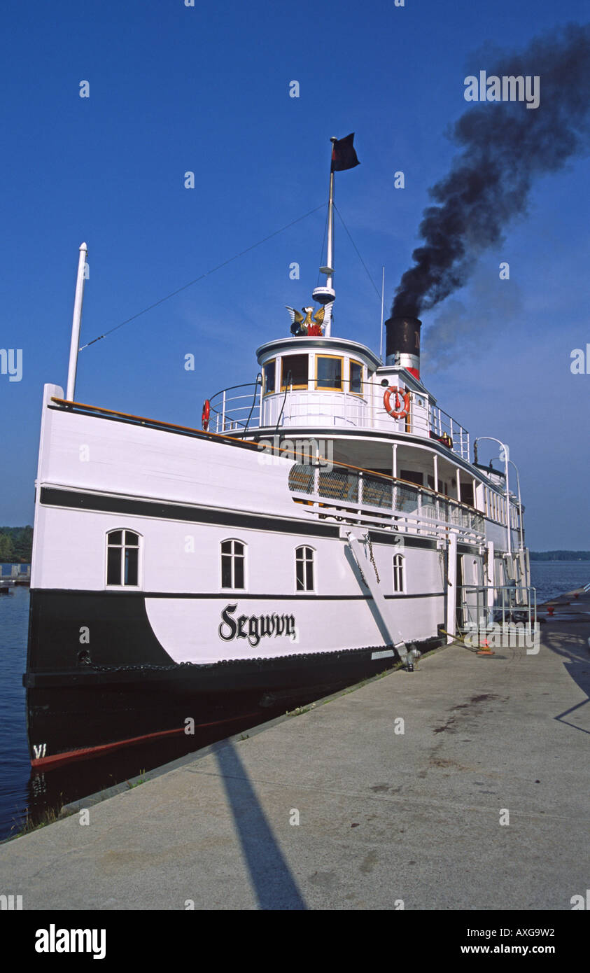 L'ancien combattant du lac Muskoka steam ship Segwun Banque D'Images