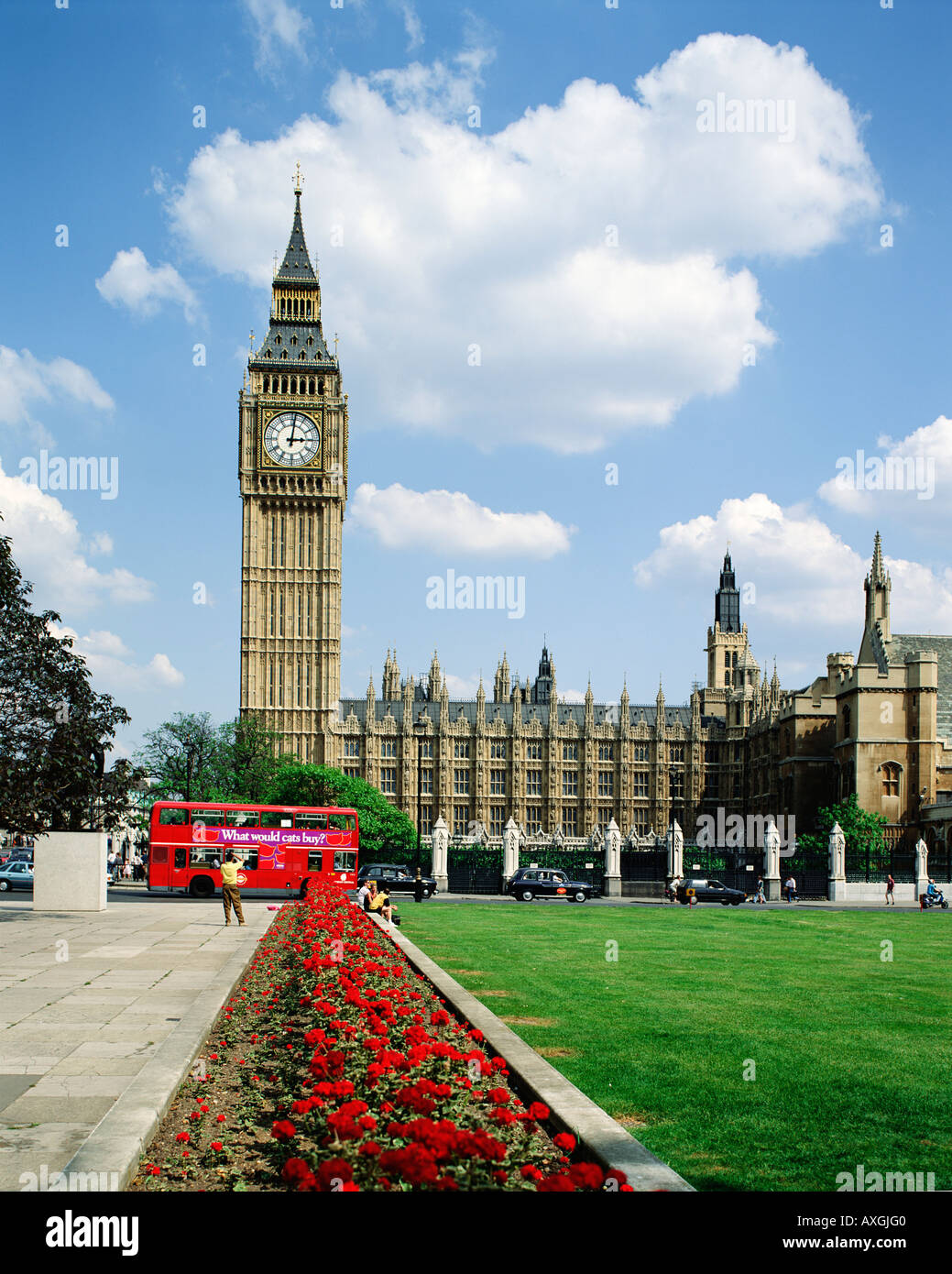 Big Ben Clock Tower Place du Parlement Londres Angleterre GO Banque D'Images