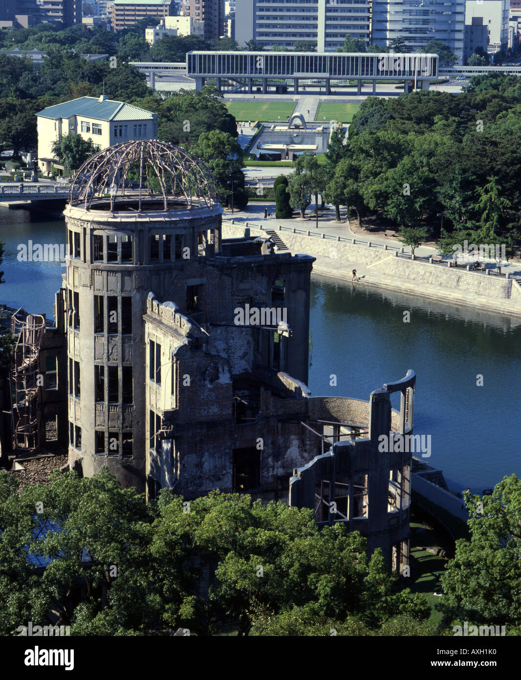 Dôme de la bombe atomique ( Genbaku ), Hiroshima, Japon Banque D'Images