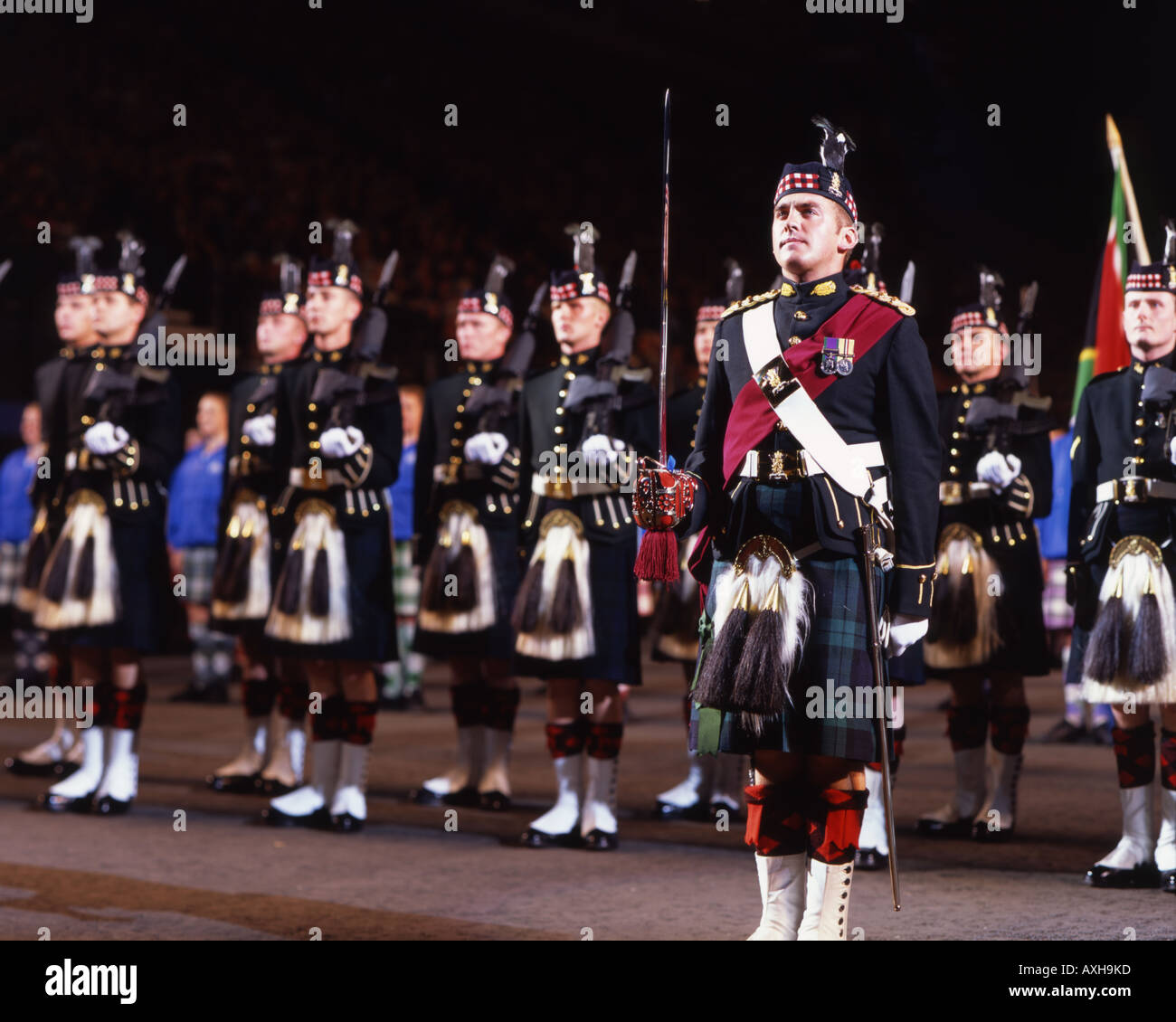 Edinburgh Military Tattoo a lieu sur l'esplanade du château d'Édimbourg chaque année au cours du mois d'août Banque D'Images