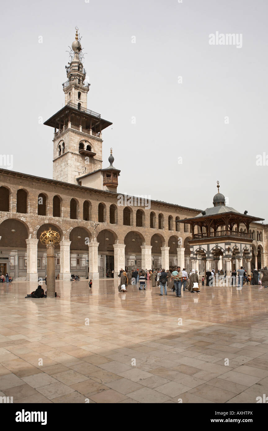 Damas grande mosquée Umayyad Syrie Banque D'Images