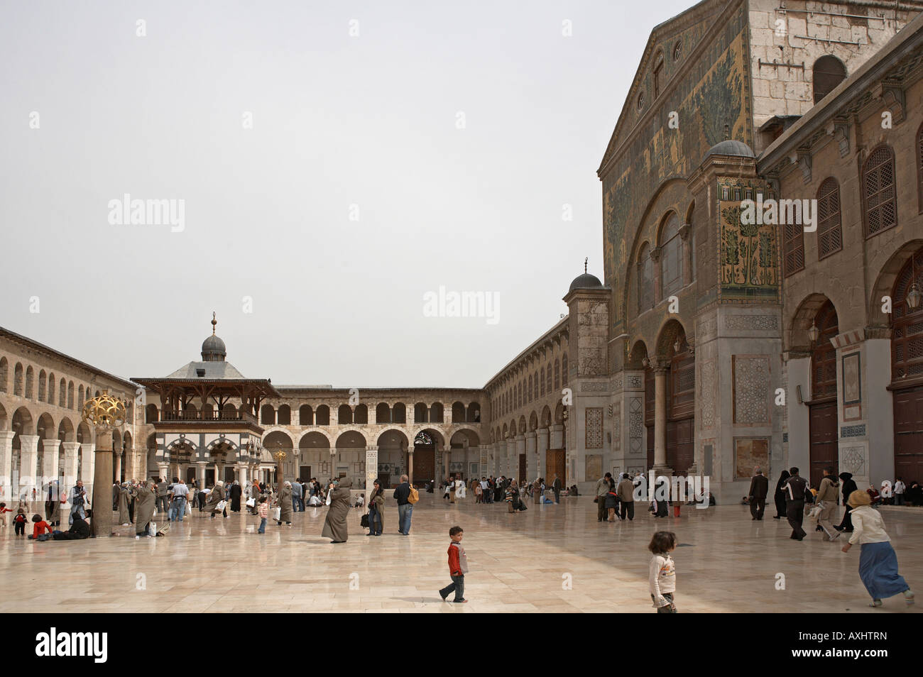 Damas grande mosquée Umayyad Syrie Banque D'Images