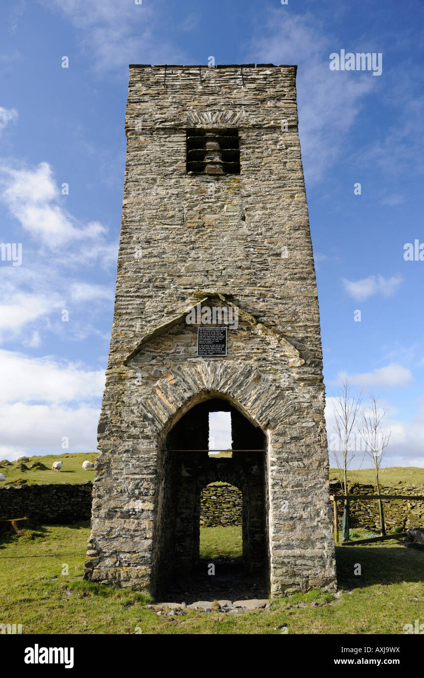 Clocher de l'ancienne Eglise de Sainte Catherine, Crook. Parc National de Lake District, Cumbria, Angleterre, Royaume-Uni, Europe. Banque D'Images