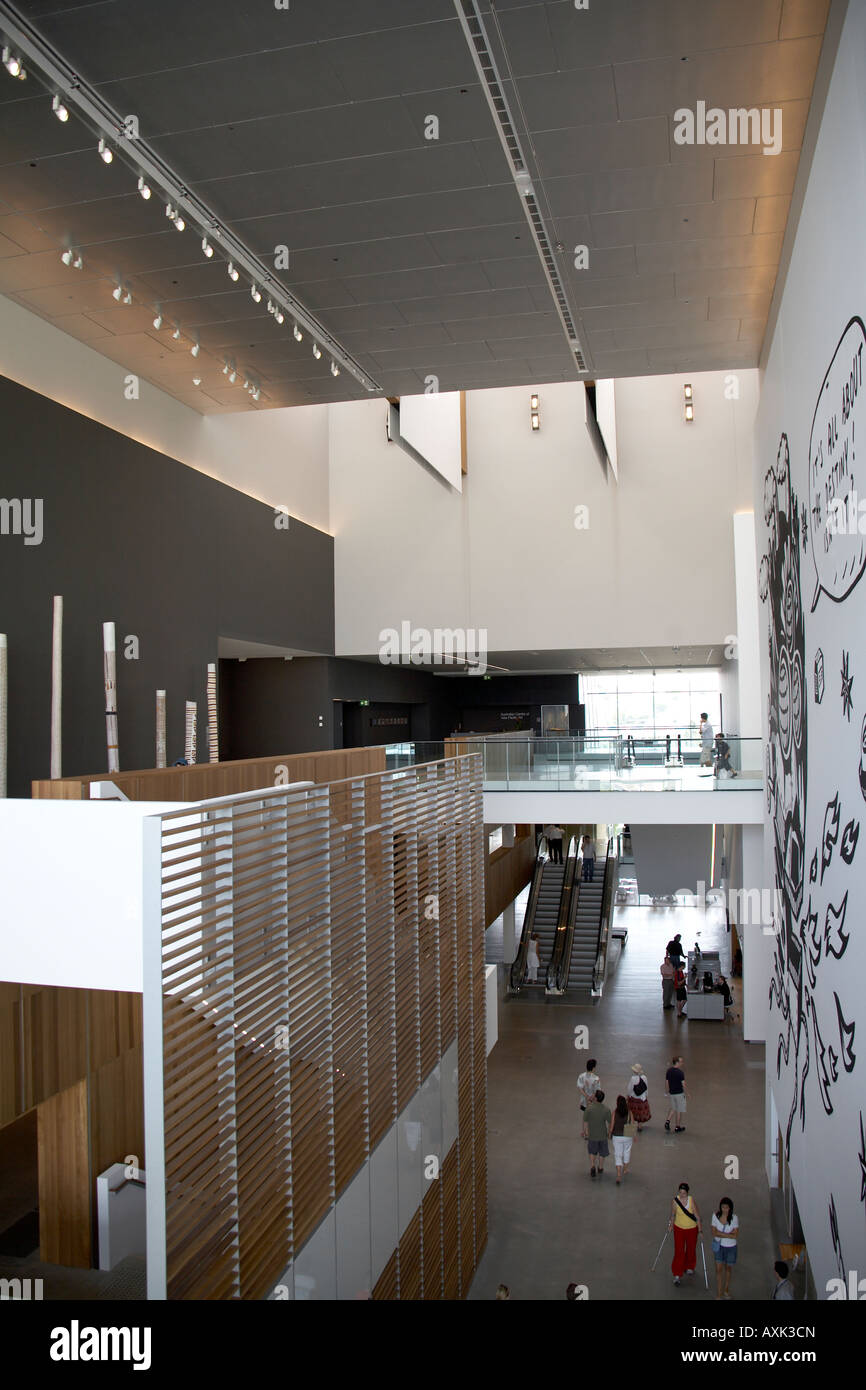 Intérieur de la galerie d'Art Moderne du Queensland Brisbane QLD Australie Banque D'Images