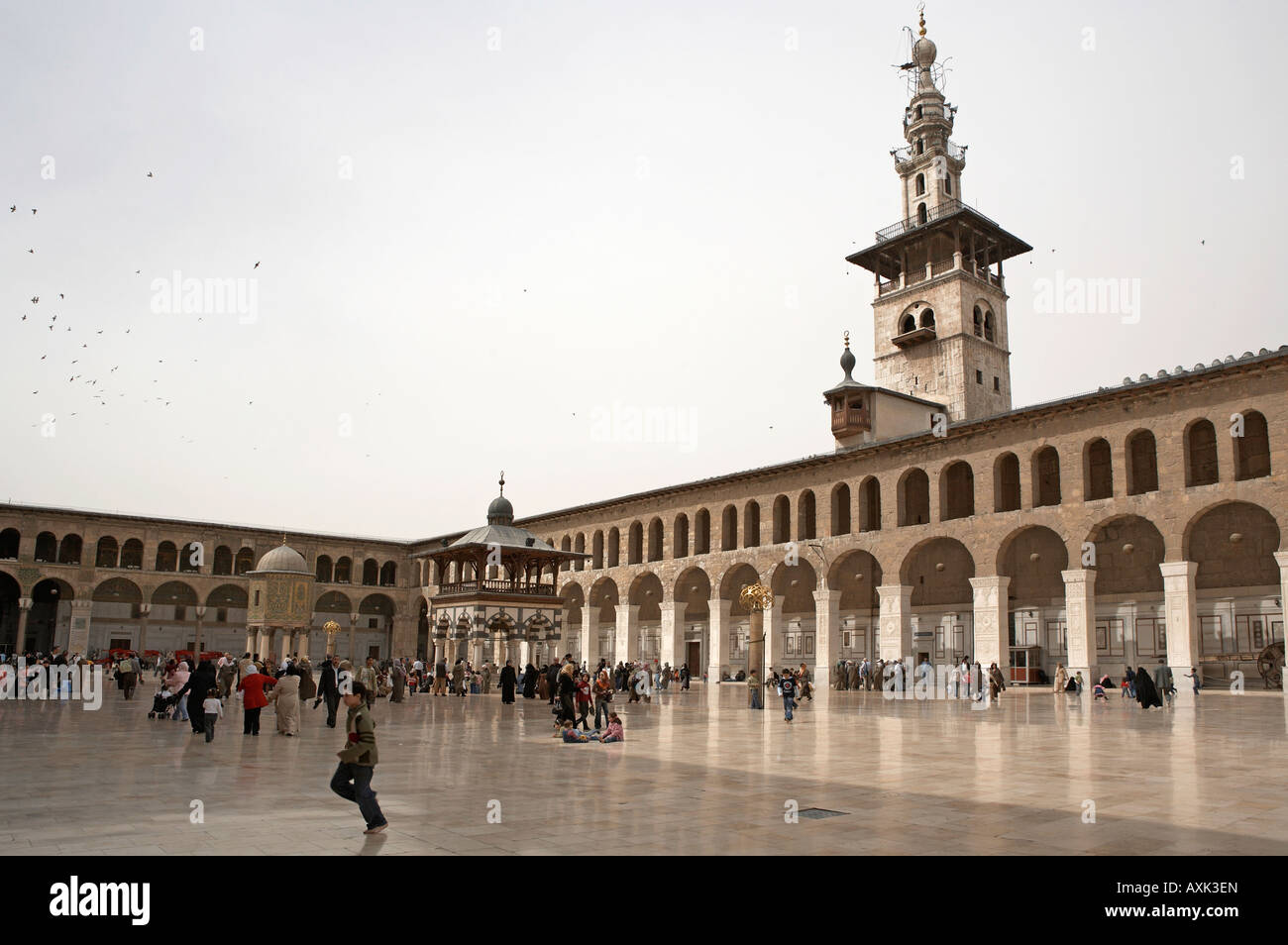 Damas grande mosquée Umayyad Syrie Banque D'Images