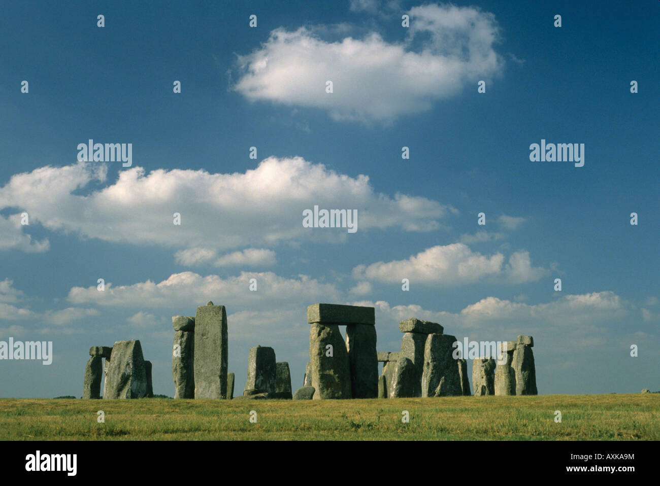 Stonehenge Monument néolithique, la plaine de Salisbury, Angleterre, Royaume-Uni Banque D'Images