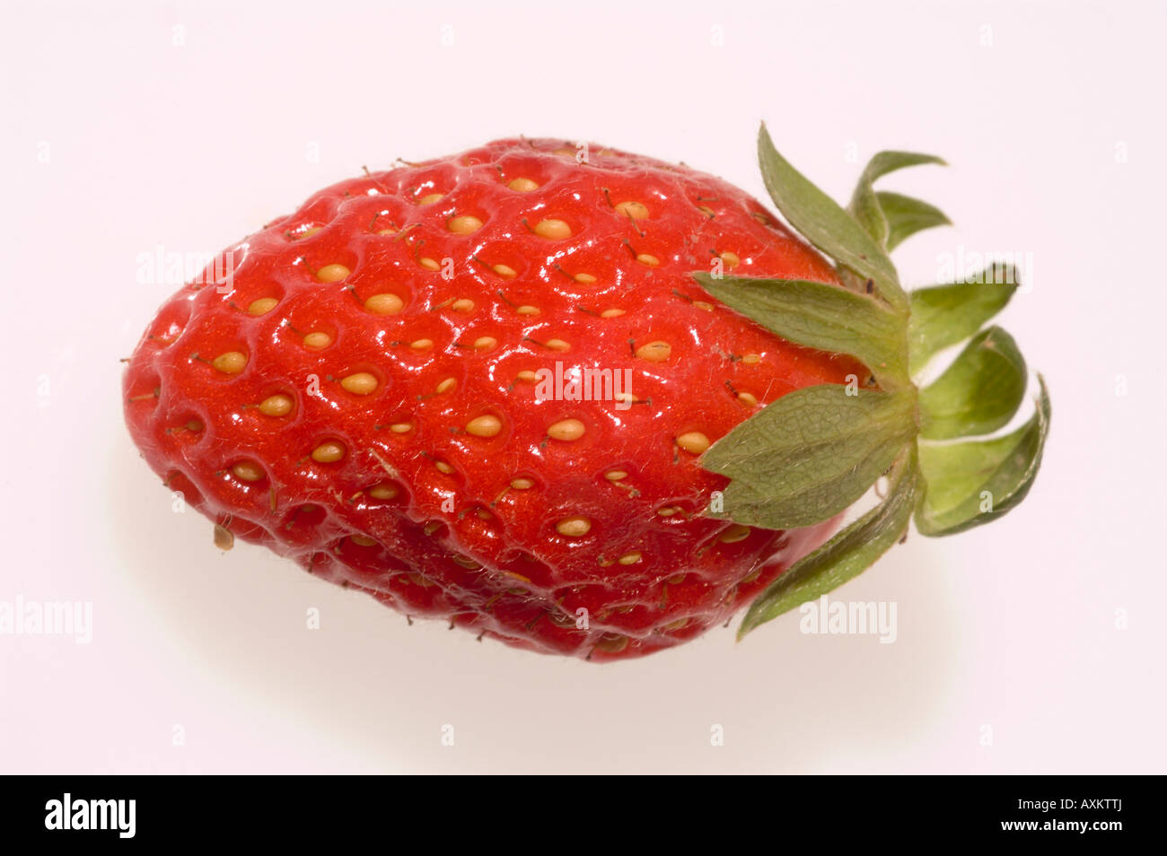 Coupe de fraises Banque D'Images