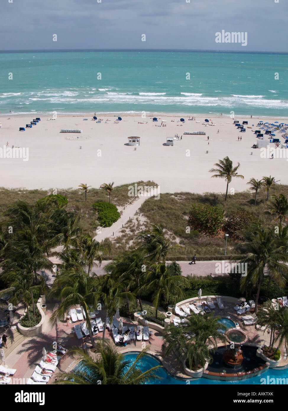 South Beach à Miami, Floride, USA Banque D'Images