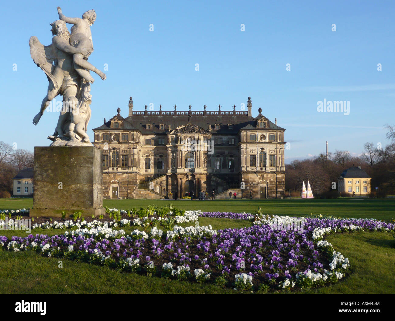 Palais dans le 'Grosser Garten', Dresde (début de l'époque baroque). Banque D'Images