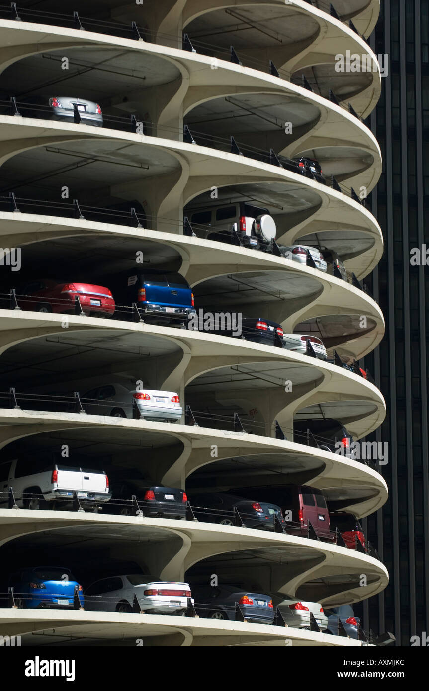 Garage Parking Marina City Chicago Illinois USA Banque D'Images