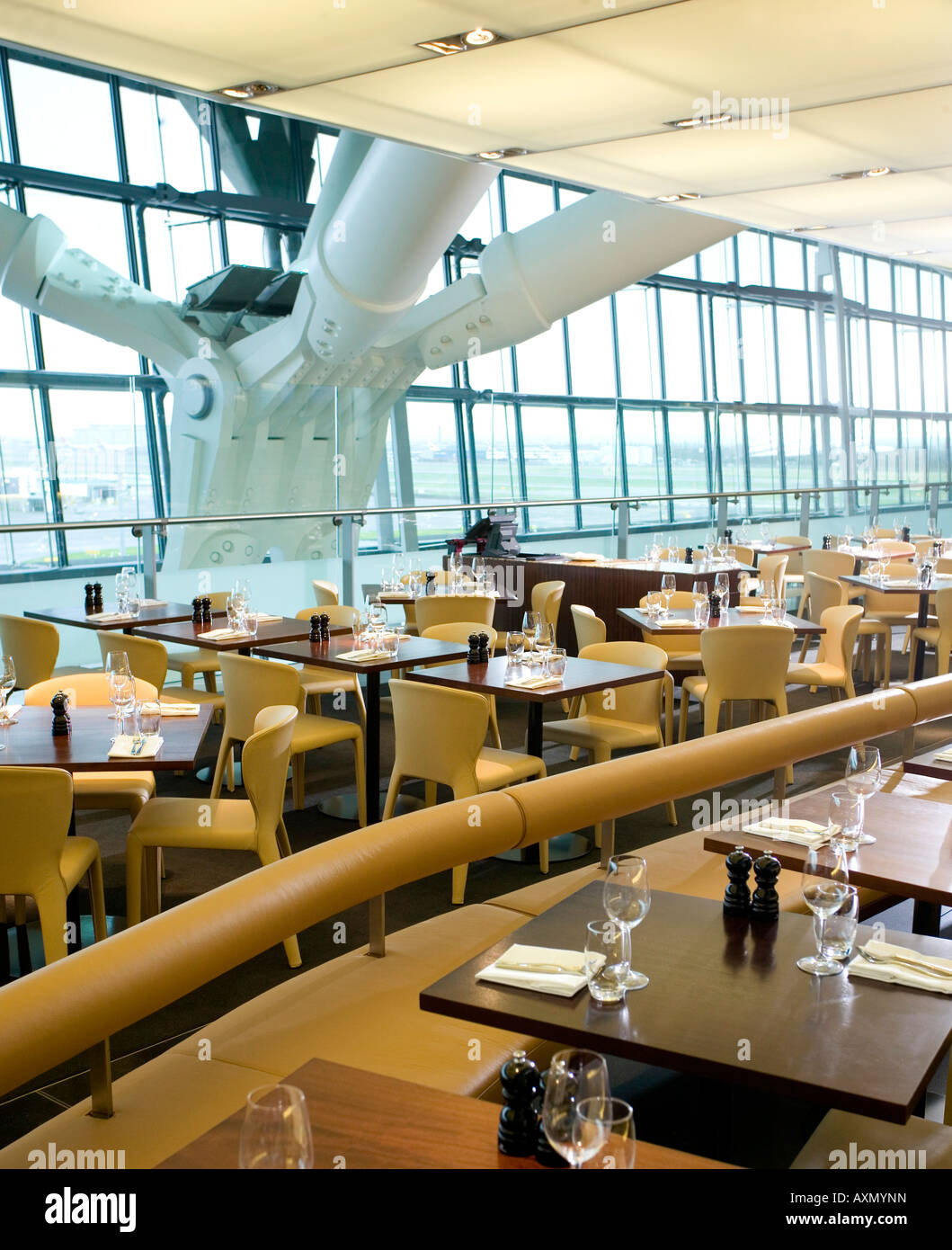 Restaurant Gordon Ramsay à Heathrow Terminal 5 Banque D'Images