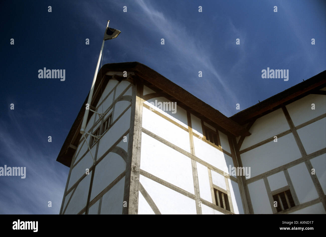 William Shakespeare, le Globe Theatre London South Bank Banque D'Images
