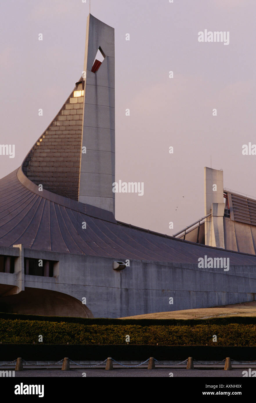 1964 Stade olympique. Architecte : Kenzo Tange Banque D'Images