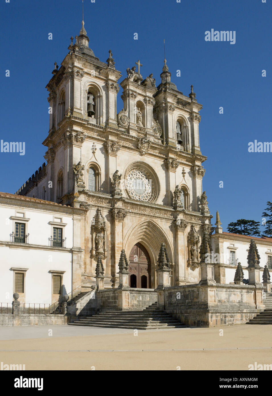 Le monastère de Santa Maria de Alcobaça Alcobaça Estremadure Costa da Prata Portugal Banque D'Images