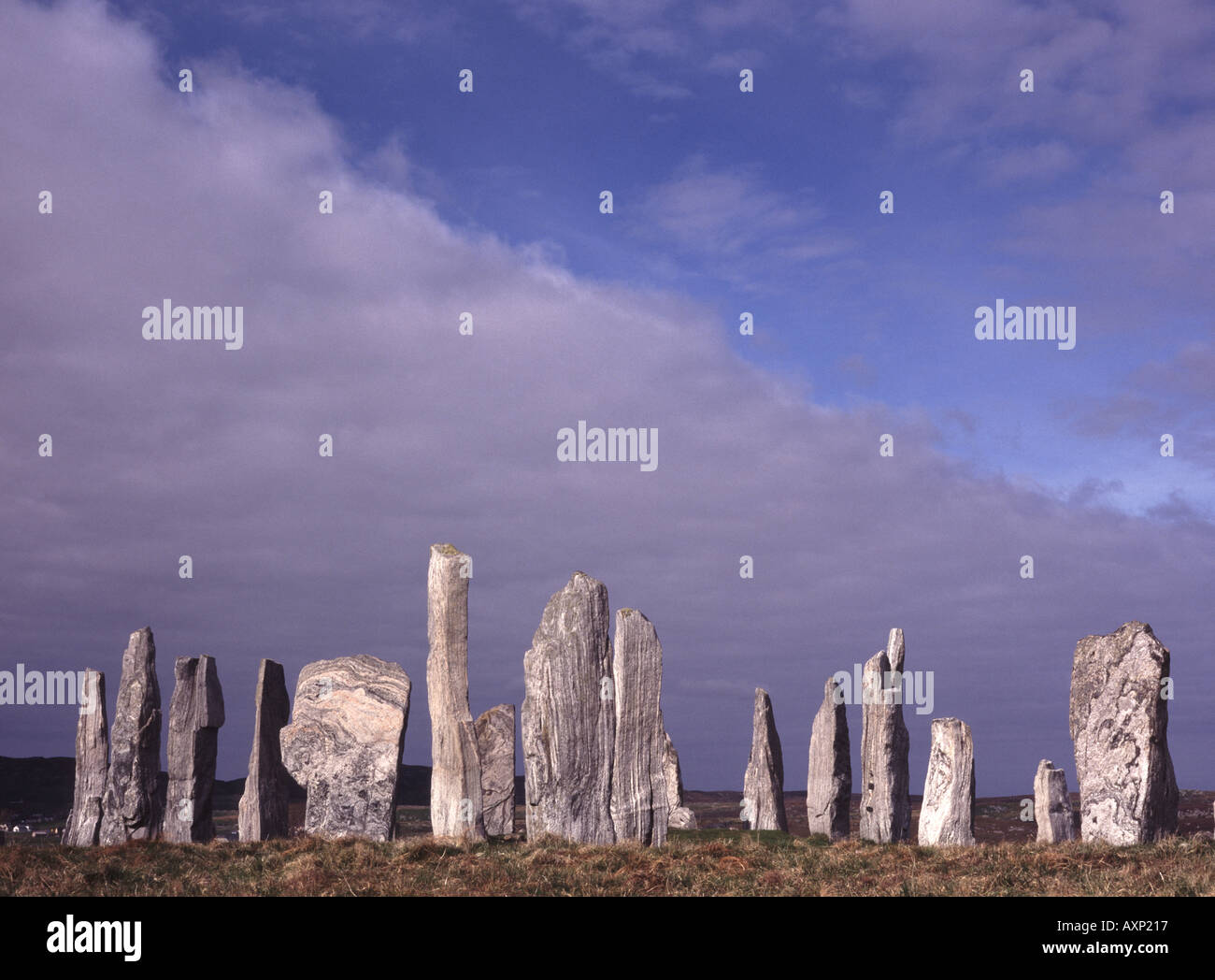 UK Ecosse Highland Inverness Shire Île de Lewis Hebrides Callanish Standing Stones Banque D'Images