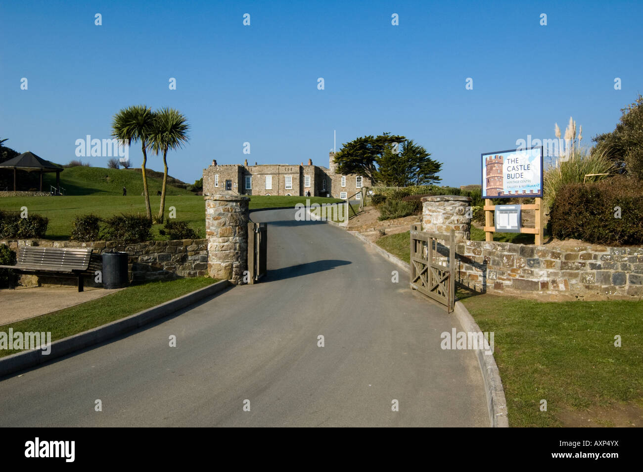 Le château à Bude Bude à Cornwall, en Angleterre Banque D'Images
