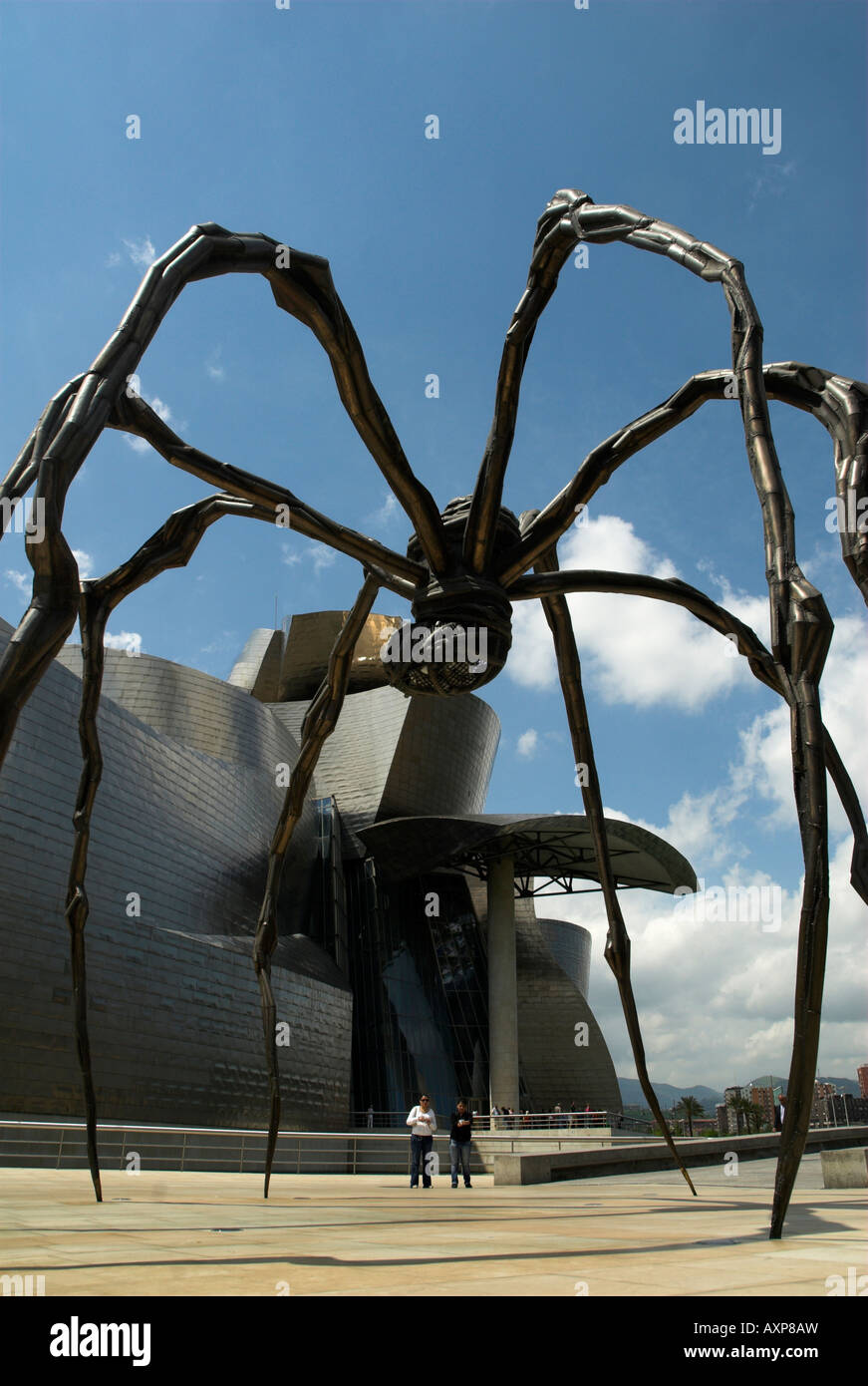 Arachnide sculpture 'Mamma' au Guggenheim Museum, Bilbao, Espagne Banque D'Images