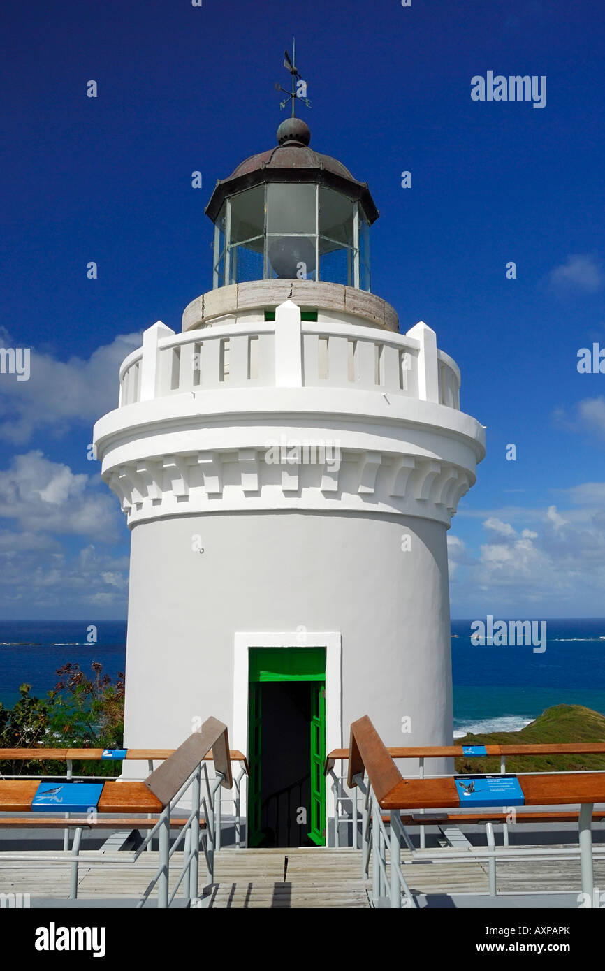 Le Fajardo phare situé dans le Las Cabezas de San Juan Nature Centre à Fajardo Porto Rico Banque D'Images