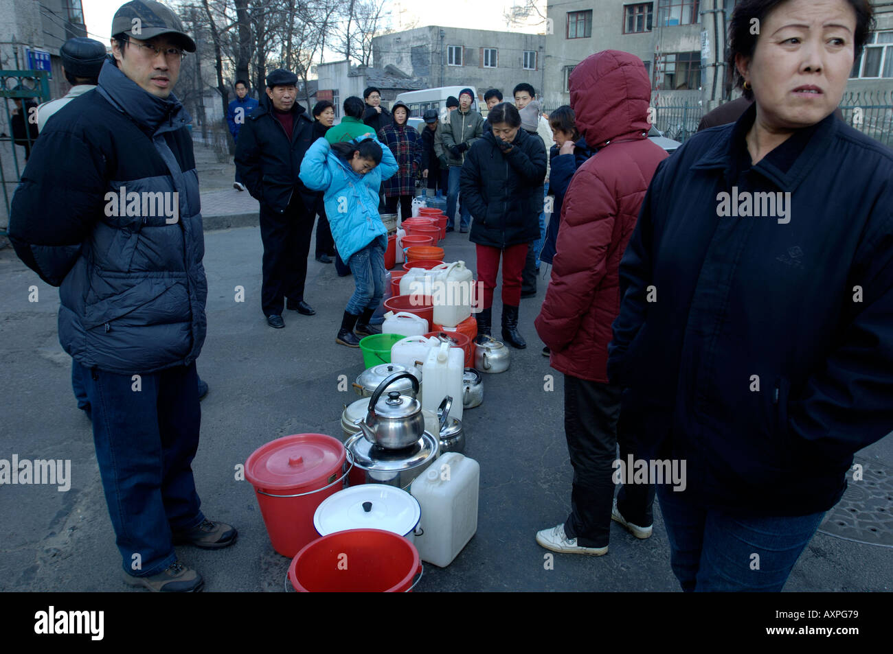 La pollution de l'eau à Harbin. 26 Nov 2005 Banque D'Images