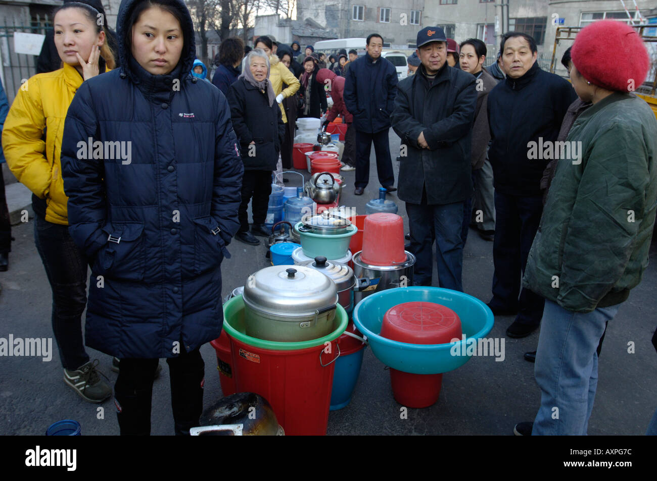 La pollution de l'eau à Harbin. 26 Nov 2005 Banque D'Images
