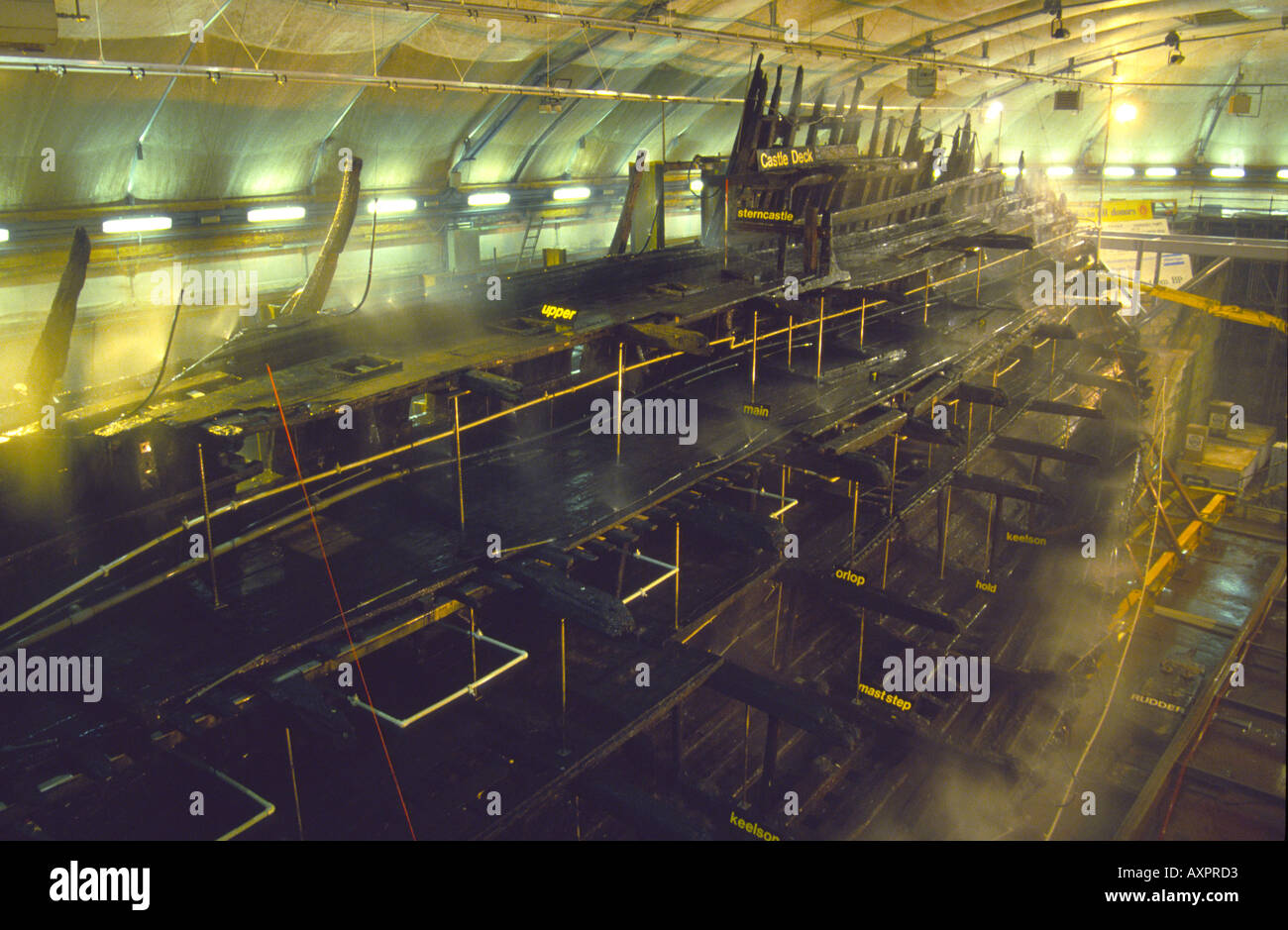 Europe Angleterre HAMPSHIRE PORTSMOUTH Royaume-Uni mary rose Banque D'Images