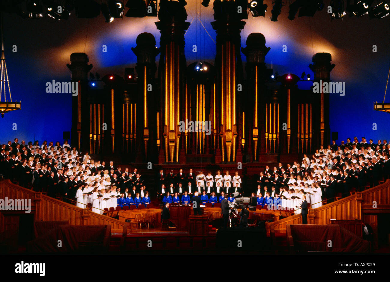 Salt Lake City Utah USA Tabernacle Mormon Tabernacle Choir Banque D'Images