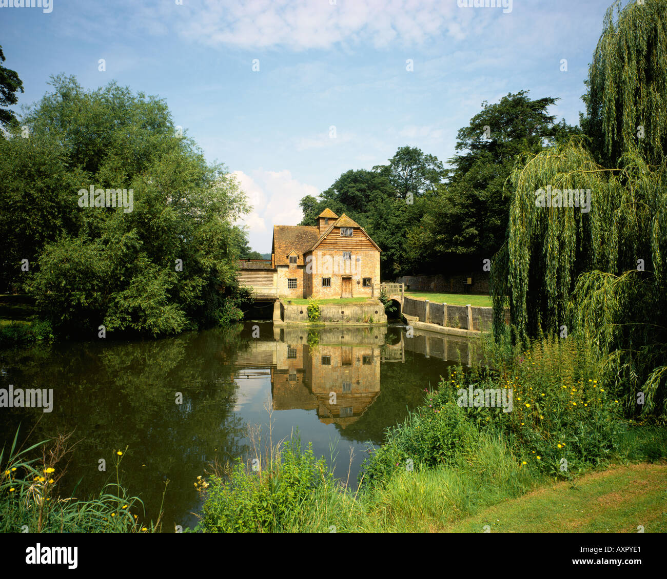 Le dernier moulin sur la Tamise à Mapledurham Banque D'Images