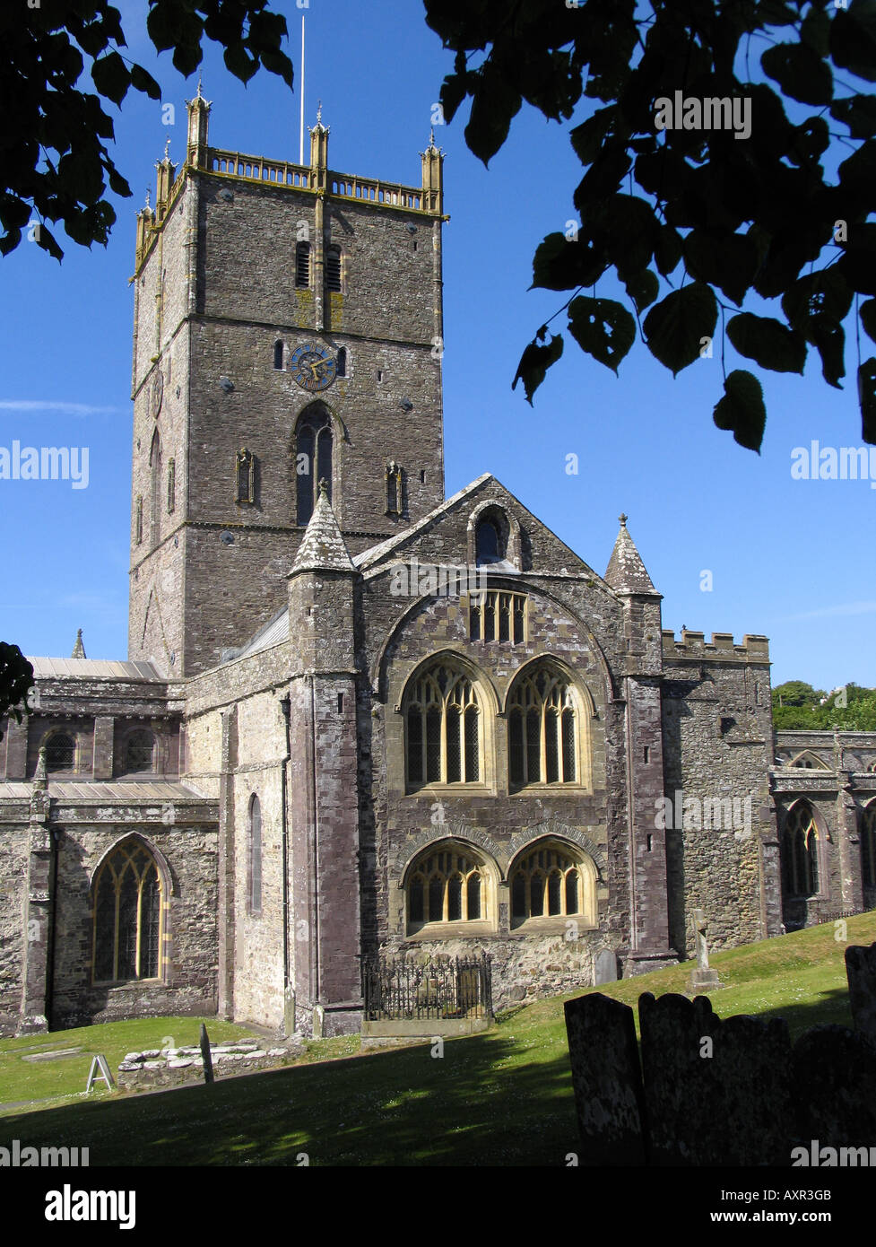 St Davids Cathédrale St David s West Wales Pembrokeshire Banque D'Images