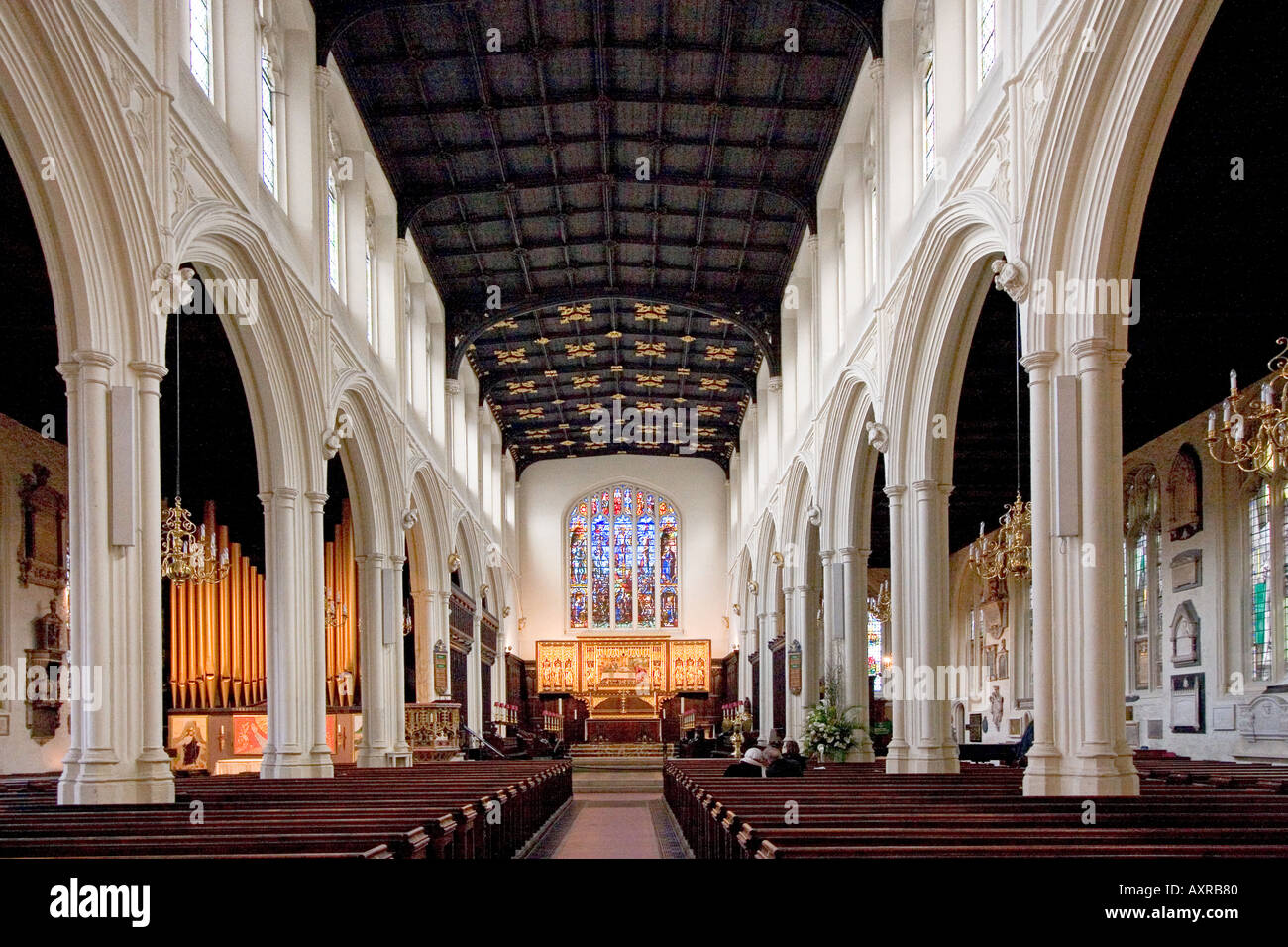 Église St Margarets, Parliament Square Westminster London GB UK Banque D'Images