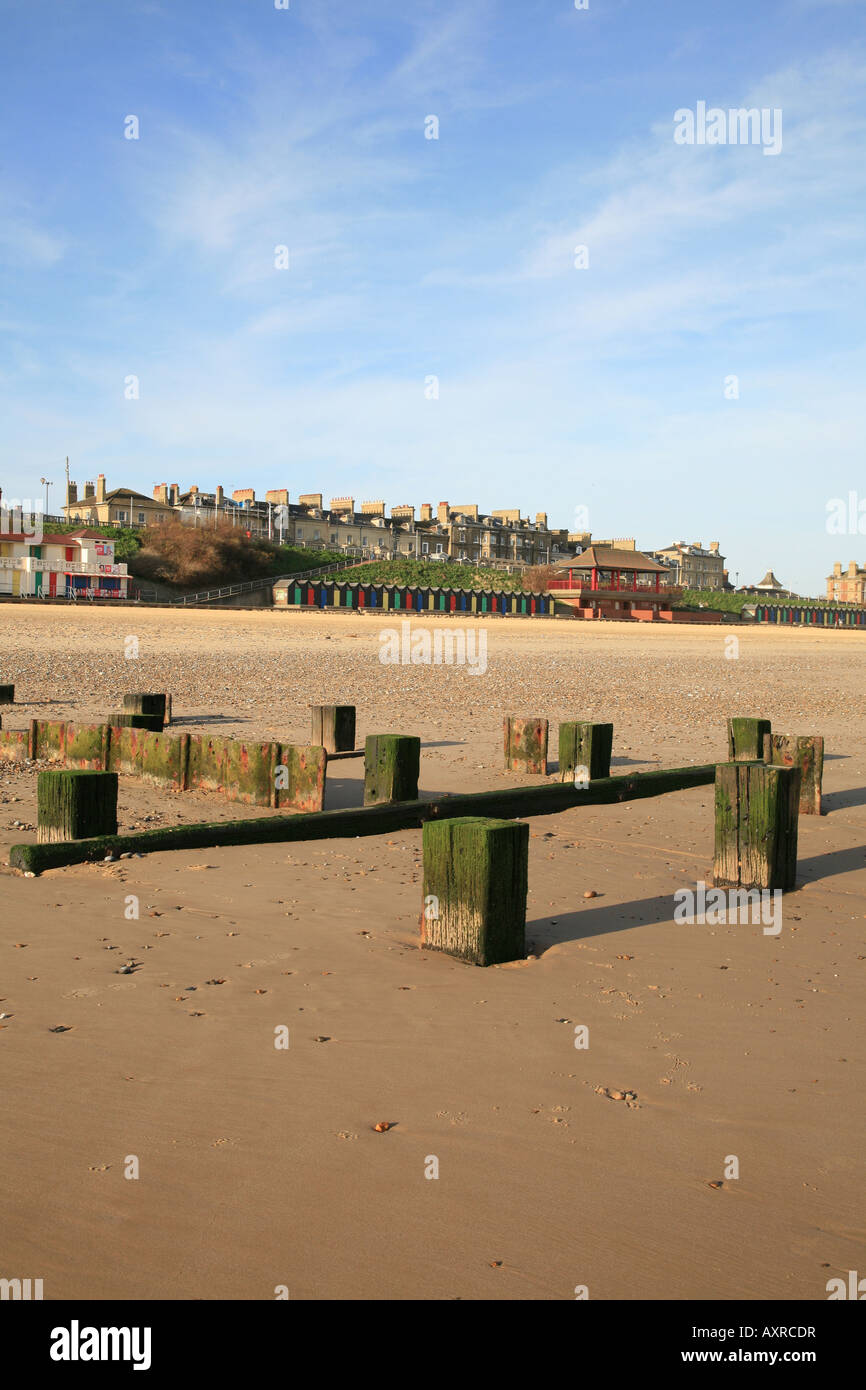 L'ensemble de la plage. Lowestoft Banque D'Images