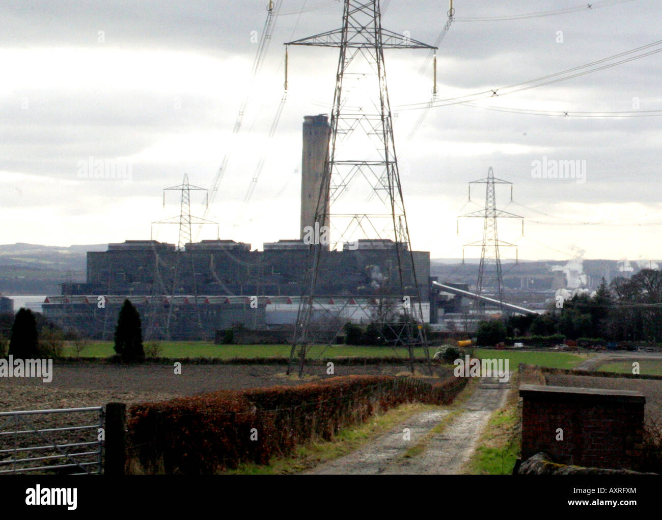 Station d'alimentation Longannet est une grande centrale électrique au charbon sur le Firth of Forth supérieur près de Kincardine sur suite Fife Ecosse Banque D'Images