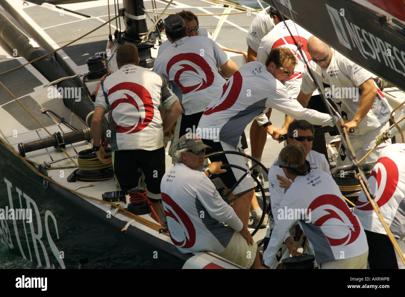 America's Cup 2007 course Banque D'Images