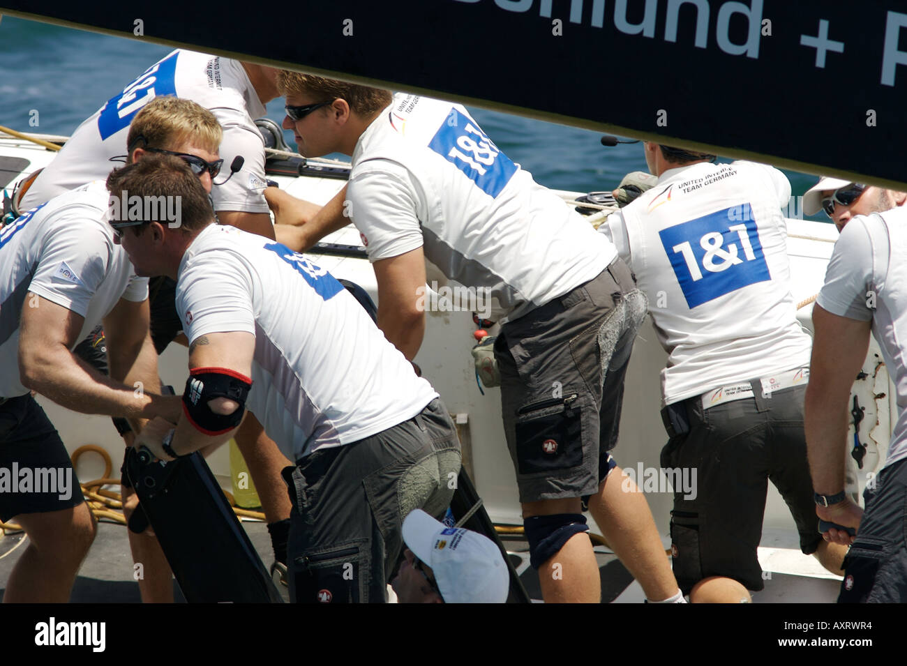 America's Cup 2007 course Banque D'Images