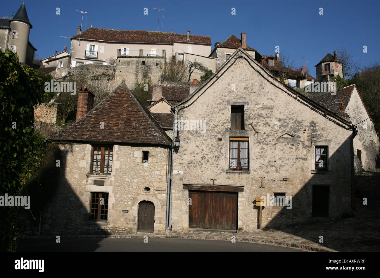 Maison en France Angles sur l'Anglin Banque D'Images