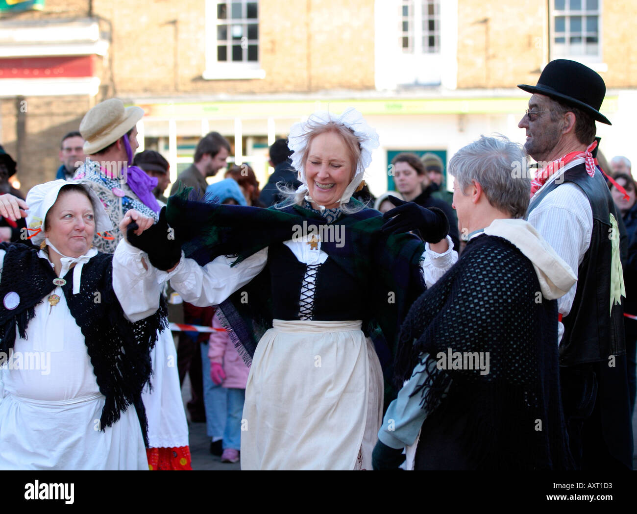 Whittlesey fête de l'ours de paille Banque D'Images