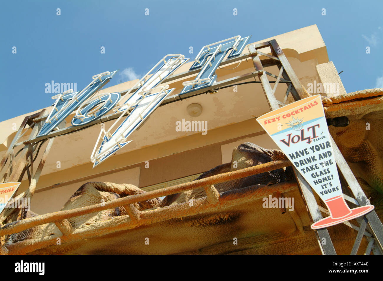 Visages ayia napa Chypre bar loisirs tourisme voyage vacances Banque D'Images